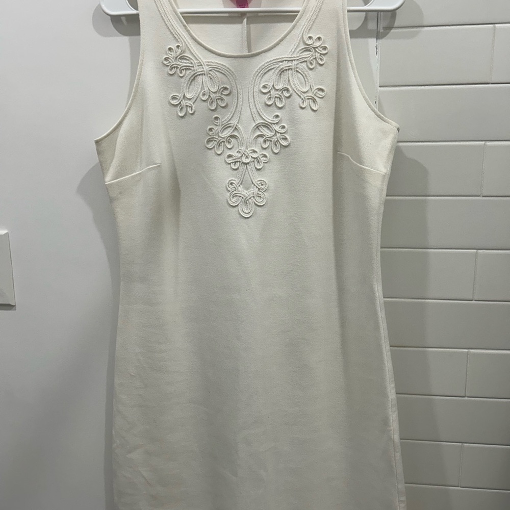 Lilly Pulitzer white Embellished Sheath  Dress